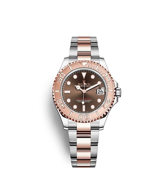 Rolex Yacht-Master | 268621 | Yacht-Master 37 | Coloured dial | Bidirectional Rotatable Bezel | Chocolate Dial | Everose Rolesor | m268621-0003 | Women Watch | Rolex Official Retailer - Siam Swiss