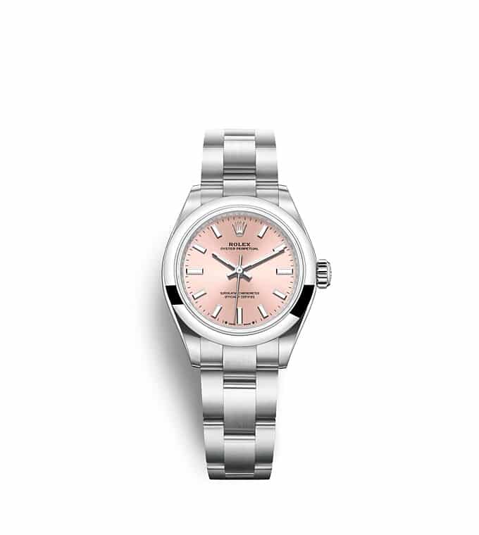 Rolex Oyster Perpetual | 276200 | Oyster Perpetual 28 | หน้าปัดสี | หน้าปัดสีชมพู | Oystersteel | สายนาฬิกา Oyster | m276200-0004 | หญิง Watch | Rolex Official Retailer - Siam Swiss