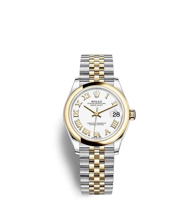 Rolex Datejust | 278243 | Datejust 31 | หน้าปัดสีอ่อน | หน้าปัดสีขาว | Yellow Rolesor | สายนาฬิกา Jubilee | m278243-0002 | หญิง Watch | Rolex Official Retailer - Siam Swiss