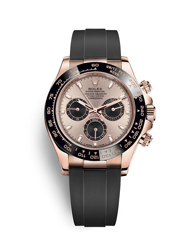 Rolex Cosmograph Daytona | 116515LN | Cosmograph Daytona | หน้าปัดสีอ่อน | มาตรวัดความเร็ว | หน้าปัดซันดัสท์และสีดำ | เอเวอร์โรสโกลด์ 18 กะรัต | m116515ln-0059 | ชาย Watch | Rolex Official Retailer - Siam Swiss