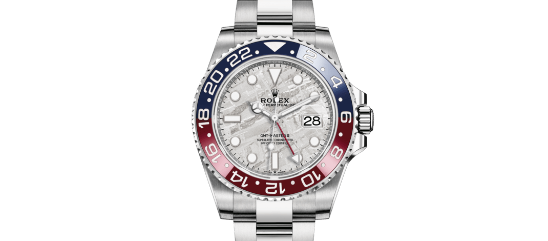 Rolex GMT-Master II | 126719BLRO | GMT-Master II | หน้าปัดสีอ่อน | หน้าปัดเมธีโอไรท์ | ขอบหน้าปัดแสดงเวลา 24 ชั่วโมงแบบหมุนได้ | ทองคำขาว 18 กะรัต | m126719blro-0002 | ชาย Watch | Rolex Official Retailer - Siam Swiss