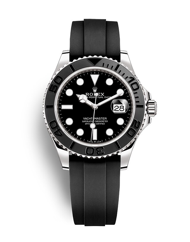 Rolex Yacht-Master | 226659 | Yacht-Master 42 | หน้าปัดสีเข้ม | ขอบหน้าปัดแบบหมุนได้สองทิศทาง | หน้าปัดสีดำ | ทองคำขาว 18 กะรัต | m226659-0002 | ชาย Watch | Rolex Official Retailer - Siam Swiss