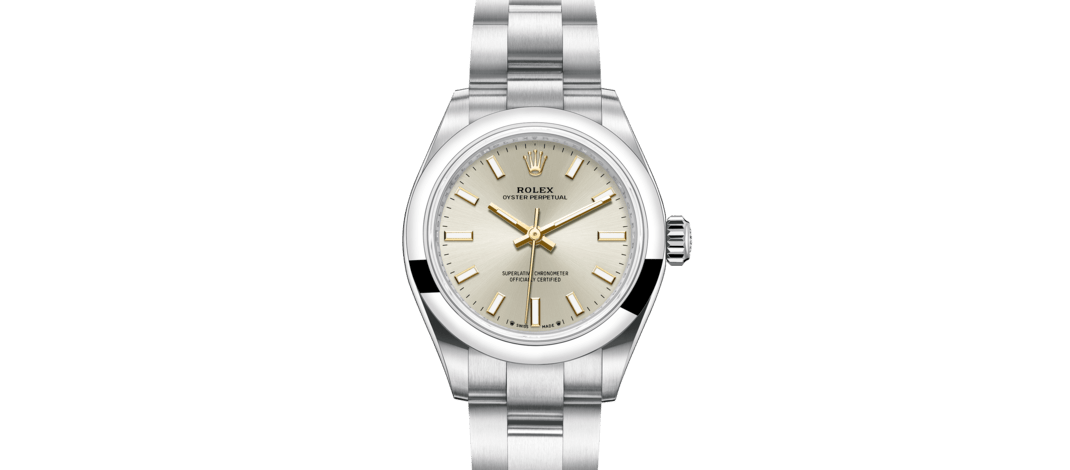 Rolex Oyster Perpetual | 276200 | Oyster Perpetual 28 | Light dial | Silver dial | Oystersteel | The Oyster bracelet | m276200-0001 | Women Watch | Rolex Official Retailer - Siam Swiss