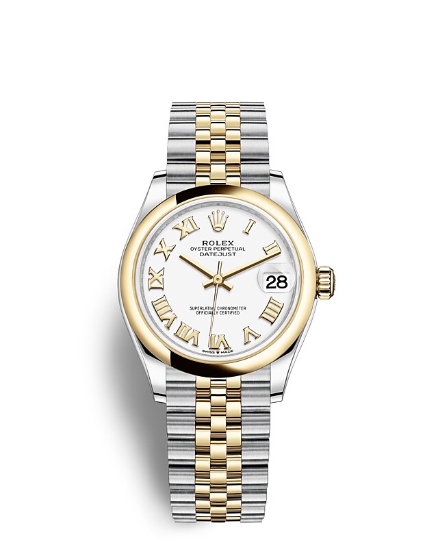 Rolex Datejust | 278243 | Datejust 31 | หน้าปัดสีอ่อน | หน้าปัดสีขาว | Yellow Rolesor | สายนาฬิกา Jubilee | m278243-0002 | หญิง Watch | Rolex Official Retailer - Siam Swiss