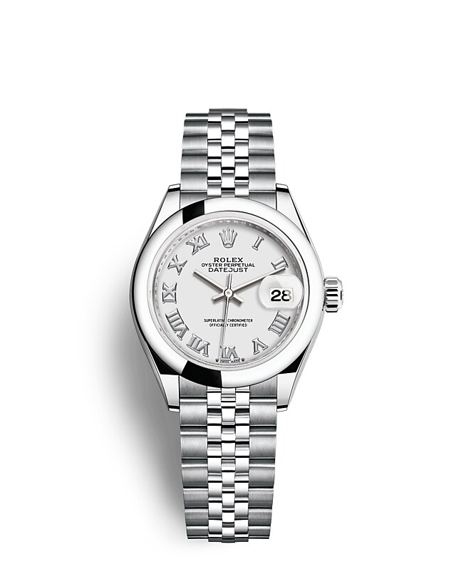 Rolex Lady-Datejust | 279160 | Lady-Datejust | Light dial | White dial | Oystersteel | The Jubilee bracelet | m279160-0015 | Women Watch | Rolex Official Retailer - Siam Swiss