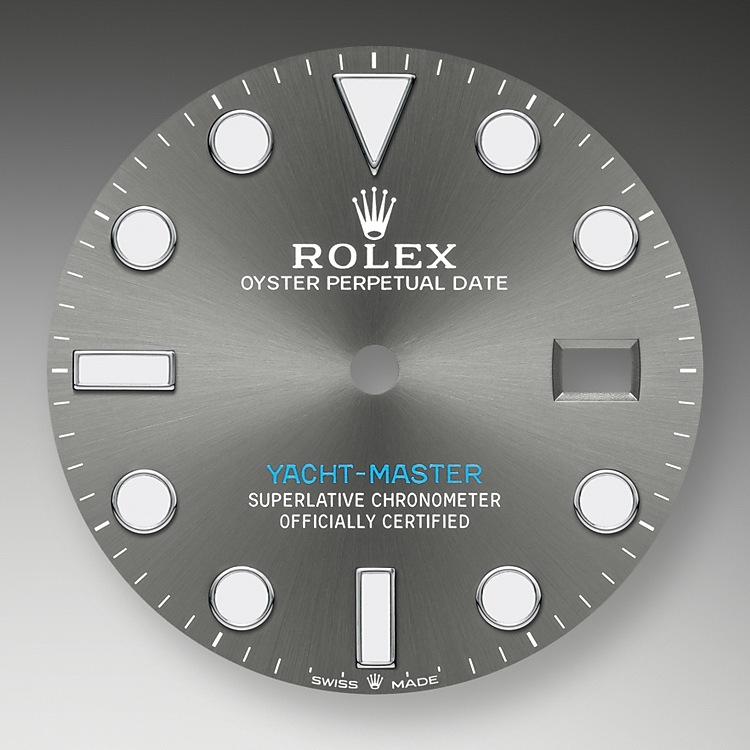 Rolex Yacht-Master | 126622 | Yacht-Master 40 | หน้าปัดสีเข้ม | ขอบหน้าปัดแบบหมุนได้สองทิศทาง | หน้าปัดสีเทาอมน้ำเงิน | Rolesium | m126622-0001 | ชาย Watch | Rolex Official Retailer - Siam Swiss