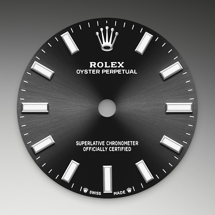 Rolex Oyster Perpetual | 276200 | Oyster Perpetual 28 | Dark dial | Bright black dial | Oystersteel | The Oyster bracelet | M276200-0002 | Women Watch | Rolex Official Retailer - Siam Swiss