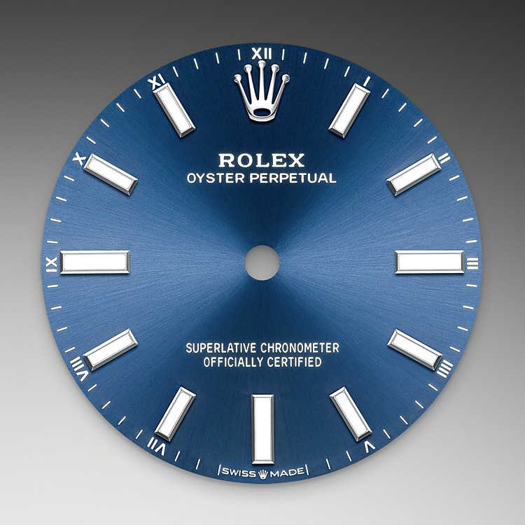 Rolex Oyster Perpetual | 124200 | Oyster Perpetual 34 | Coloured dial | Bright blue dial | Oystersteel | The Oyster bracelet | M124200-0003 | Women Watch | Rolex Official Retailer - Siam Swiss