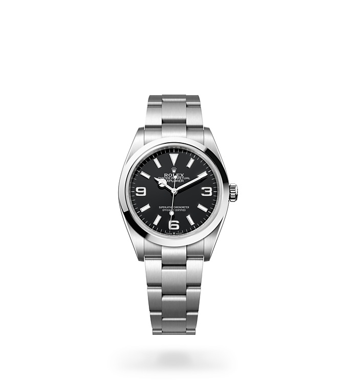 Rolex Explorer | 124270 | Explorer 36 | หน้าปัดสีเข้ม | หน้าปัดสีดำ | ขอบหน้าปัดแบบเรียบ | Oystersteel | M124270-0001 | ชาย Watch | Rolex Official Retailer - Siam Swiss