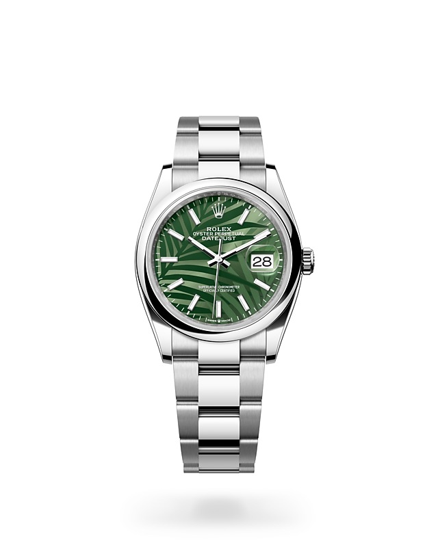 Rolex Datejust | 126200 | Datejust 36 | หน้าปัดสี | หน้าปัดสีเขียวมะกอก | Oystersteel | สายนาฬิกา Oyster | M126200-0020 | ชาย Watch | Rolex Official Retailer - Siam Swiss