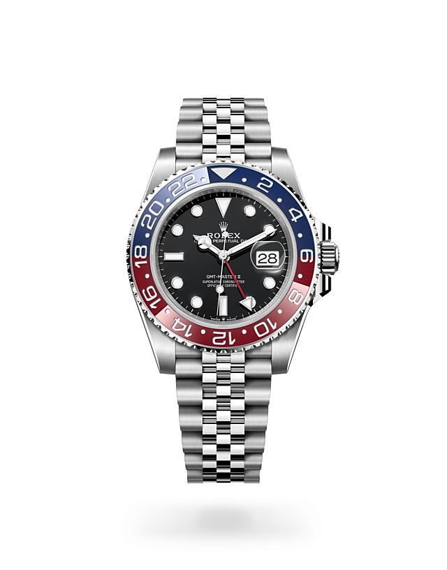 Rolex GMT-Master II | 126710BLRO | GMT-Master II | หน้าปัดสีเข้ม | ขอบหน้าปัดแสดงเวลา 24 ชั่วโมงแบบหมุนได้ | หน้าปัดสีดำ | Oystersteel | M126710BLRO-0001 | ชาย Watch | Rolex Official Retailer - Siam Swiss