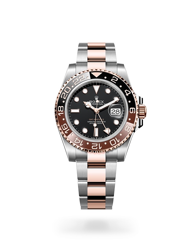 Rolex GMT-Master II | 126711CHNR | GMT-Master II | หน้าปัดสีเข้ม | ขอบหน้าปัดแสดงเวลา 24 ชั่วโมงแบบหมุนได้ | หน้าปัดสีดำ | Everose Rolesor | M126711CHNR-0002 | ชาย Watch | Rolex Official Retailer - Siam Swiss