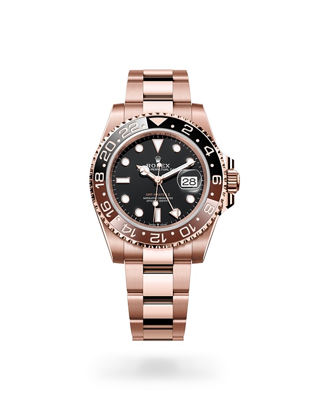 Rolex GMT-Master II | 126715CHNR | GMT-Master II | หน้าปัดสีเข้ม | ขอบหน้าปัดแสดงเวลา 24 ชั่วโมงแบบหมุนได้ | หน้าปัดสีดำ | Everose gold 18 กะรัต | M126715CHNR-0001 | ชาย Watch | Rolex Official Retailer - Siam Swiss