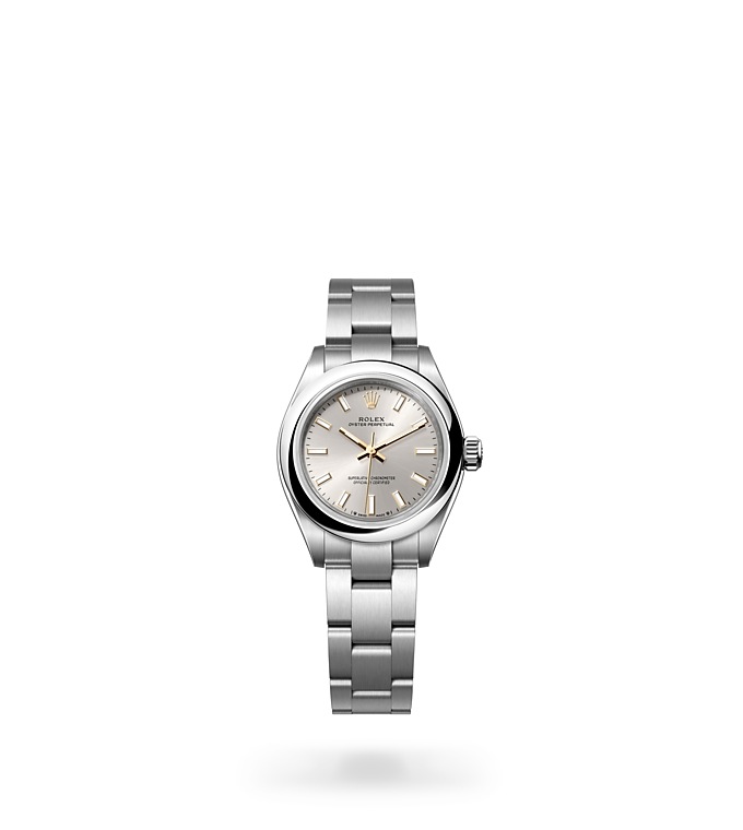 Rolex Oyster Perpetual | 276200 | Oyster Perpetual 28 | Light dial | Silver dial | Oystersteel | The Oyster bracelet | M276200-0001 | Women Watch | Rolex Official Retailer - Siam Swiss
