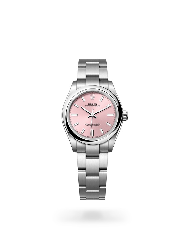 Rolex Oyster Perpetual | 277200 | Oyster Perpetual 31 | Coloured dial | Pink Dial | Oystersteel | The Oyster bracelet | M277200-0004 | Women Watch | Rolex Official Retailer - Siam Swiss