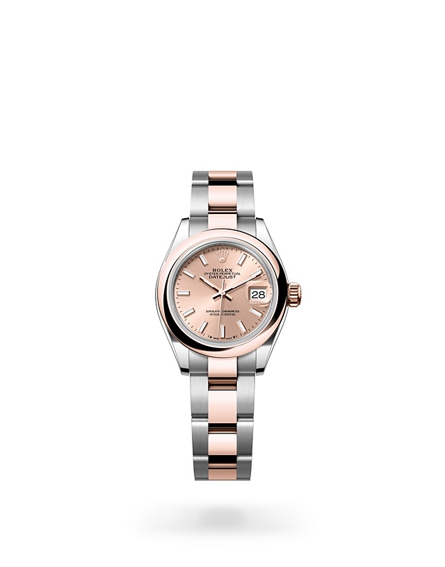 Rolex Lady-Datejust | 279161 | Lady-Datejust | หน้าปัดสี | หน้าปัดสีชมพูกุหลาบ | Everose Rolesor | สายนาฬิกา Oyster | M279161-0024 | หญิง Watch | Rolex Official Retailer - Siam Swiss