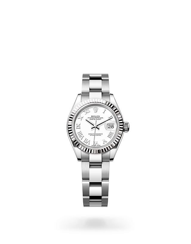 Rolex Lady-Datejust | 279174 | Lady-Datejust | Light dial | Fluted bezel | White dial | White Rolesor | M279174-0020 | Women Watch | Rolex Official Retailer - Siam Swiss