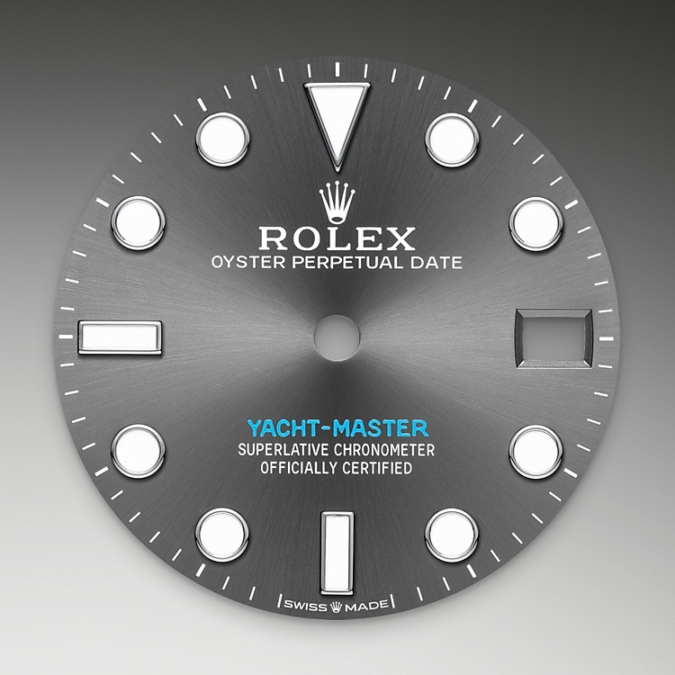 Rolex Yacht-Master | 268622 | Yacht-Master 37 | Dark dial | Bidirectional Rotatable Bezel | Slate Dial | Rolesium | M268622-0002 | Women Watch | Rolex Official Retailer - Siam Swiss
