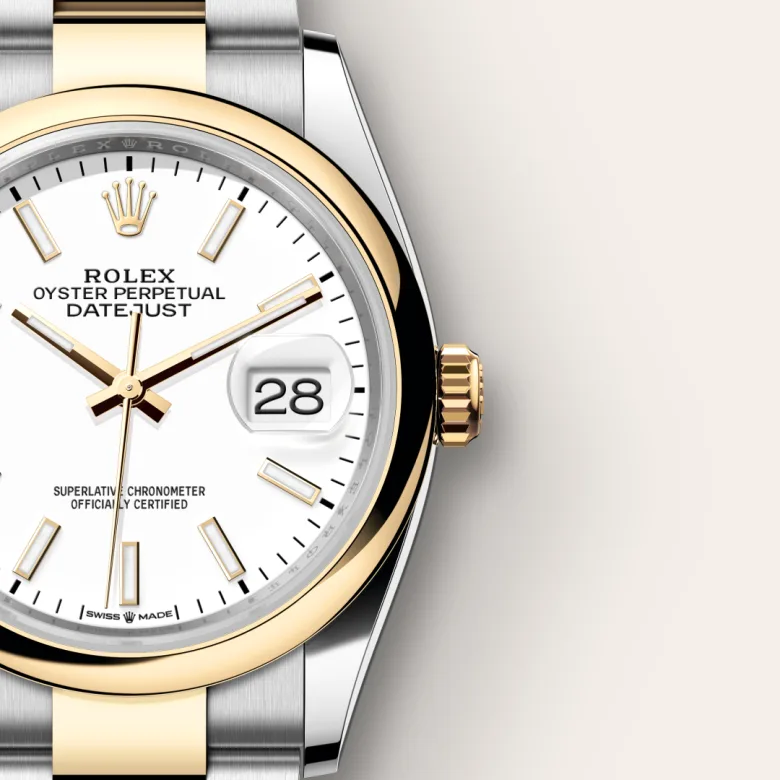 Rolex Datejust in Yellow Rolesor - การผสมผสานระหว่าง Oystersteel และทองคำ, M126203-0020 - Siam Swiss