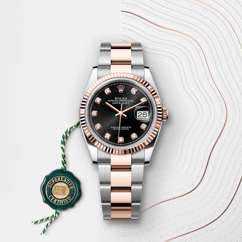 Rolex Datejust in Everose Rolesor - combination of Oystersteel and Everose gold, M126231-0020 - Siam Swiss