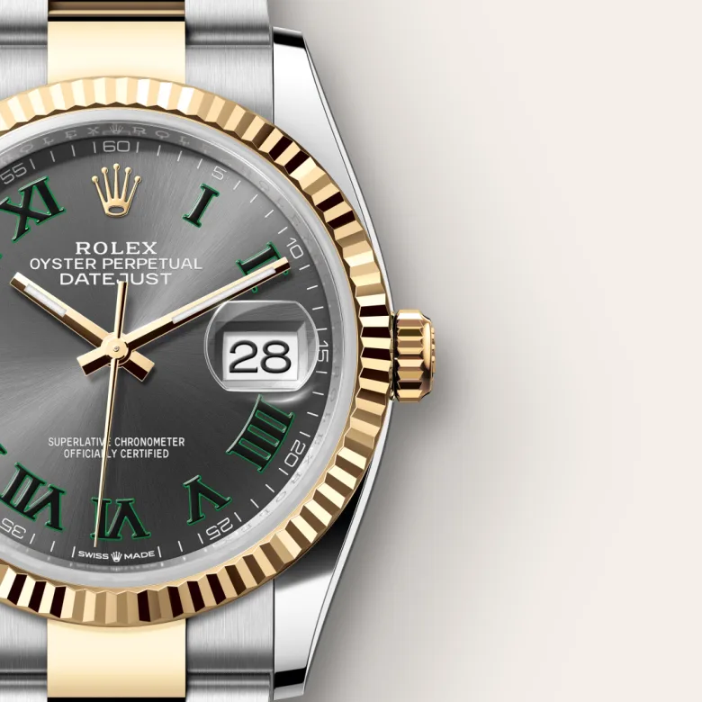 Rolex Datejust in Yellow Rolesor - การผสมผสานระหว่าง Oystersteel และทองคำ, M126233-0036 - Siam Swiss