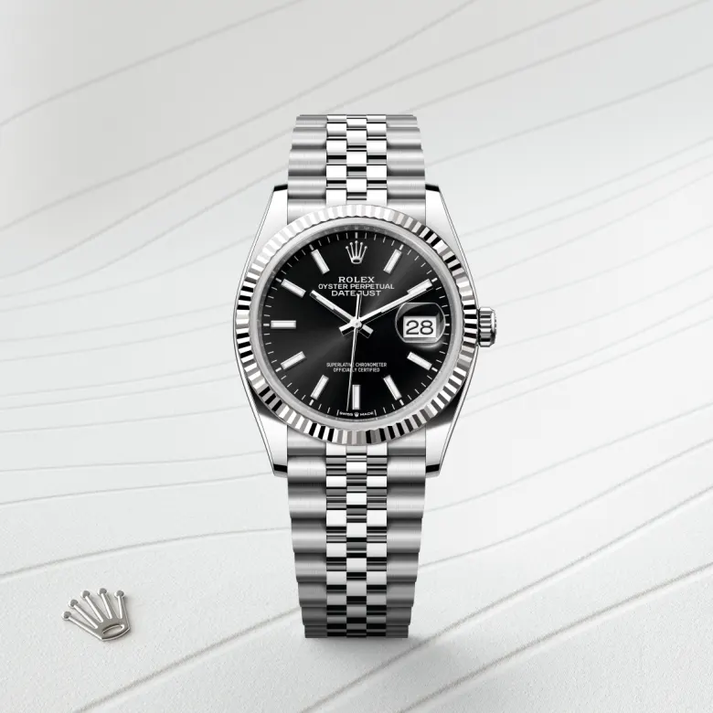 Rolex Datejust in White Rolesor - combination of Oystersteel and white gold, M126234-0015 - Siam Swiss