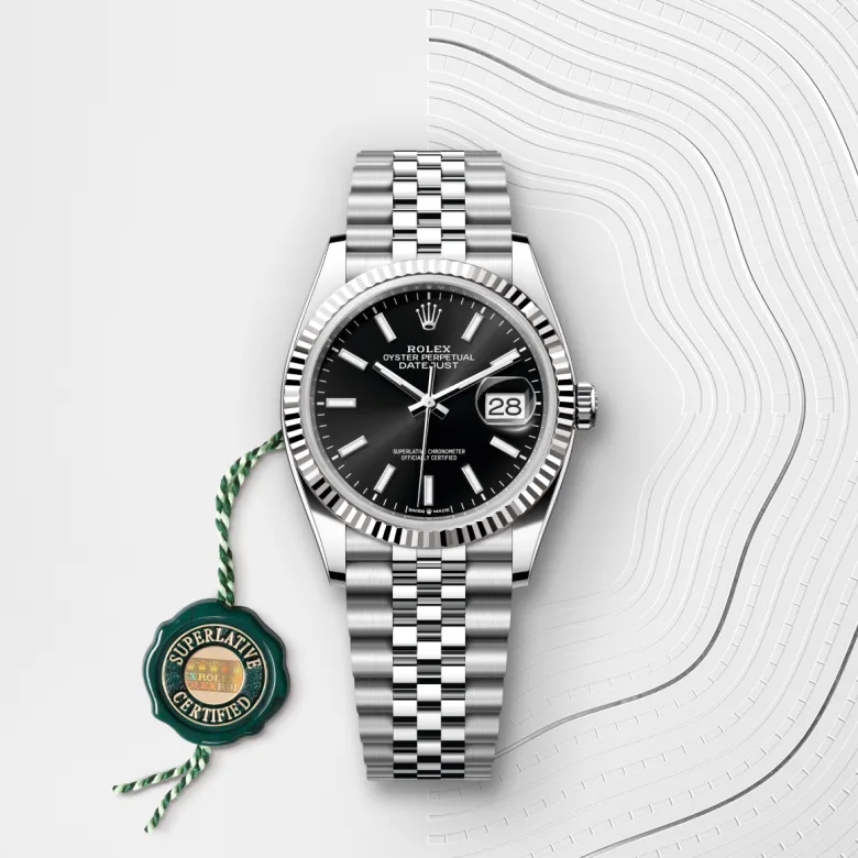 Rolex Datejust in White Rolesor - combination of Oystersteel and white gold, M126234-0015 - Siam Swiss