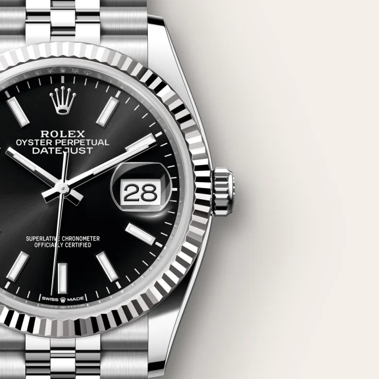 Rolex Datejust in White Rolesor - combination of Oystersteel and white gold, M126234-0015 - Siam Swiss