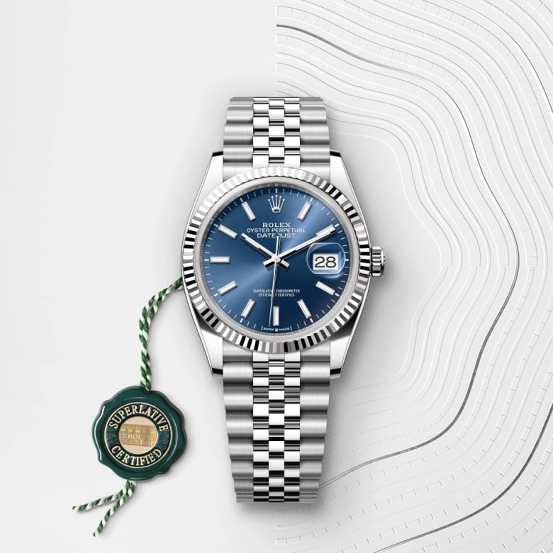 Rolex Datejust in White Rolesor - combination of Oystersteel and white gold, M126234-0017 - Siam Swiss