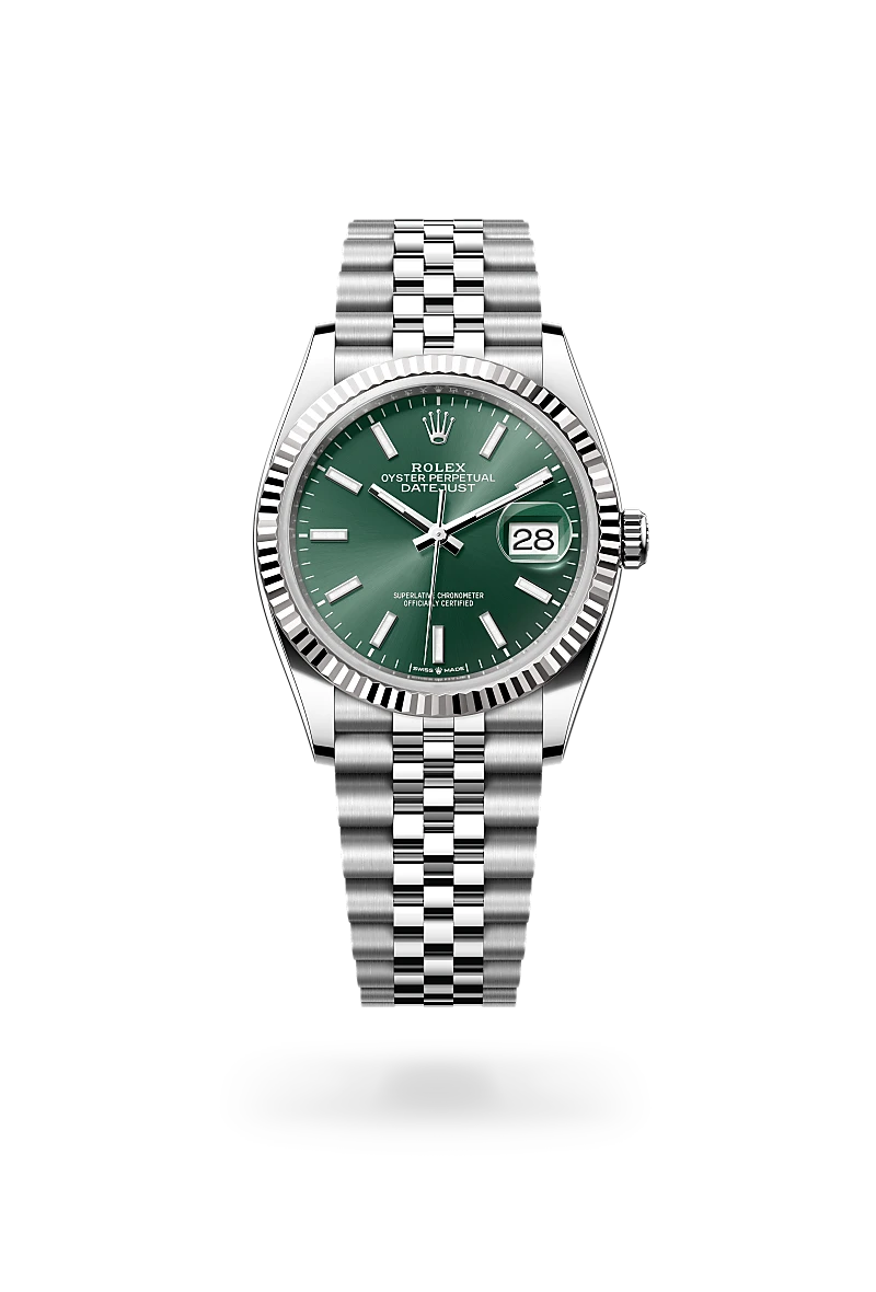 Rolex Datejust in White Rolesor - combination of Oystersteel and white gold, M126234-0051 - Siam Swiss