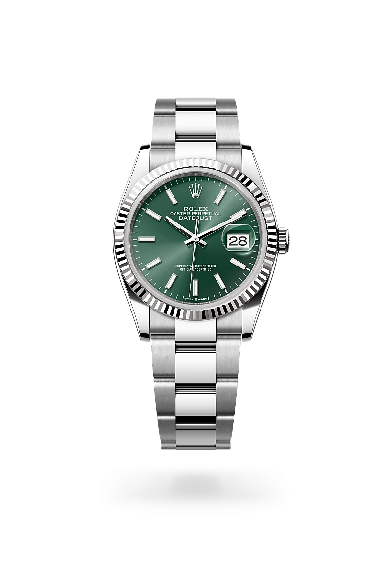 Rolex Datejust in White Rolesor - combination of Oystersteel and white gold, M126234-0052 - Siam Swiss