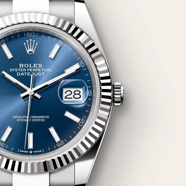 Rolex Datejust in White Rolesor - การผสมผสานระหว่าง Oystersteel และทองคำขาว, M126334-0001 - Siam Swiss