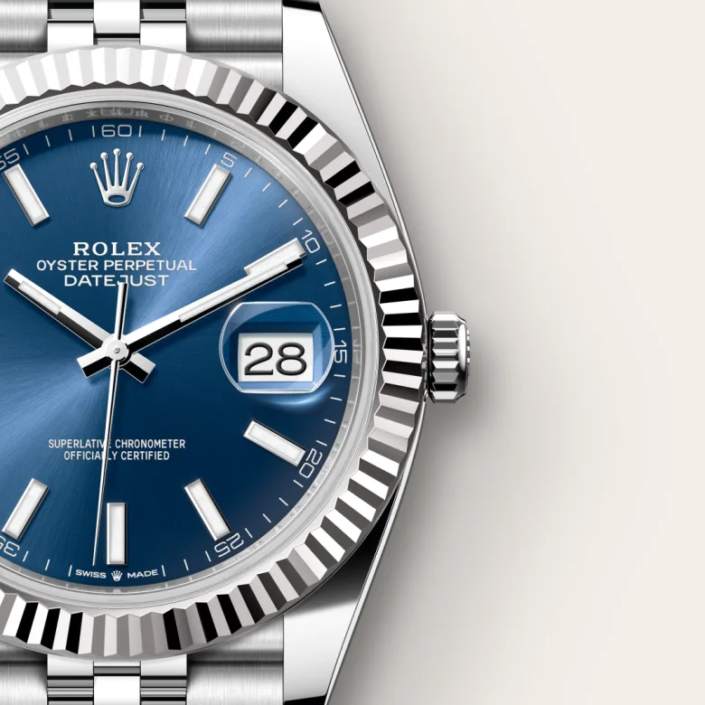 Rolex Datejust in White Rolesor - combination of Oystersteel and white gold, M126334-0002 - Siam Swiss