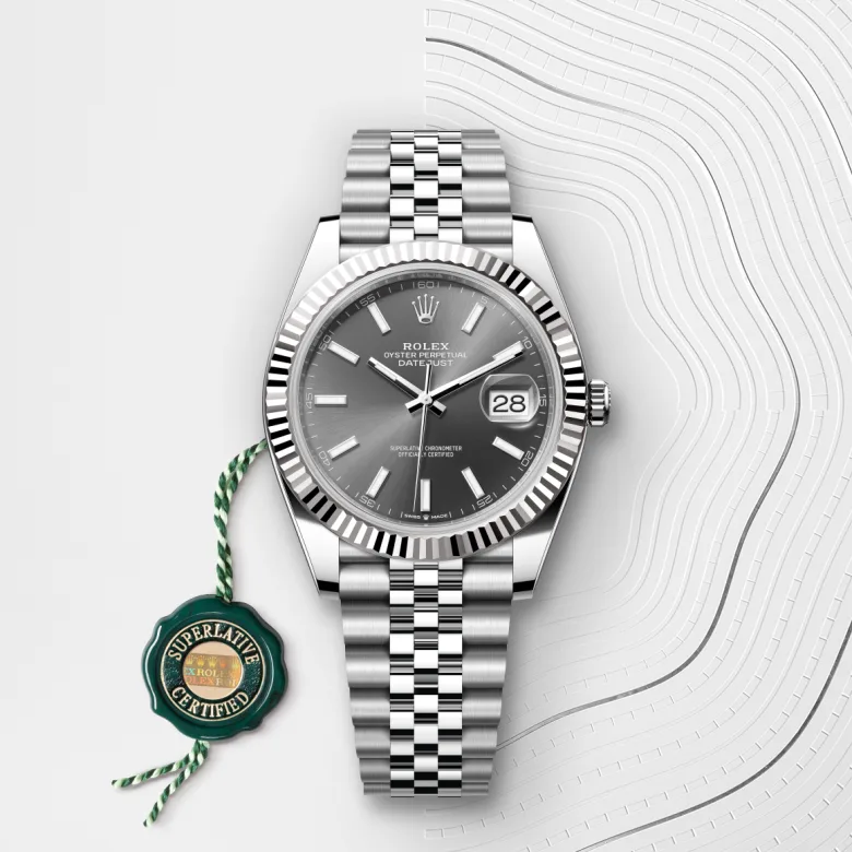 Rolex Datejust in White Rolesor - การผสมผสานระหว่าง Oystersteel และทองคำขาว, M126334-0014 - Siam Swiss