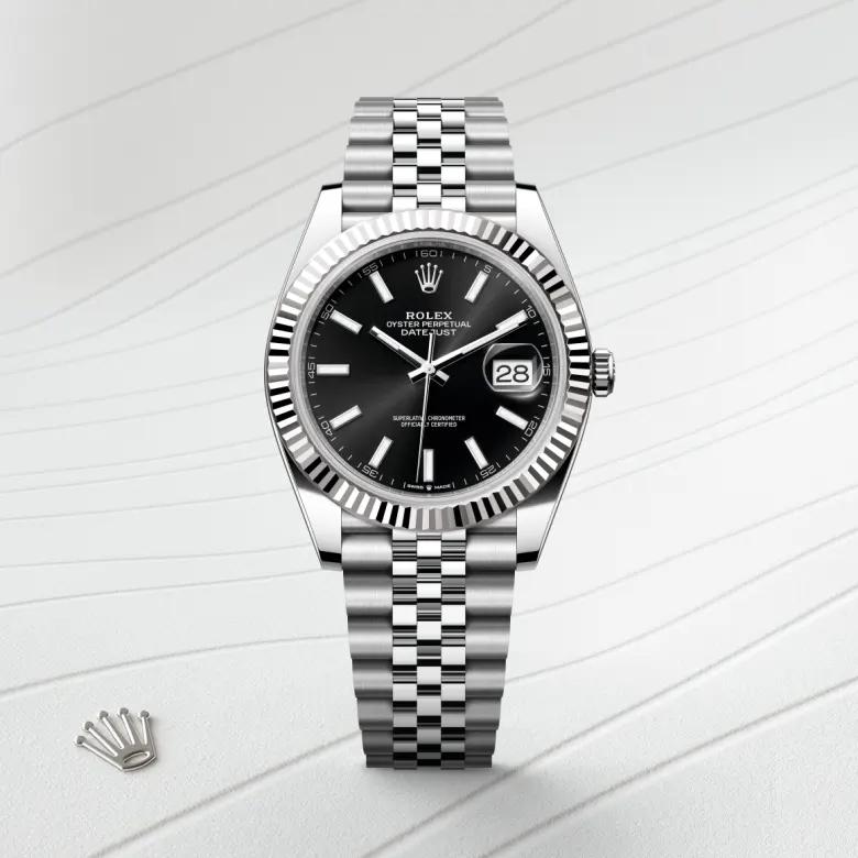 Rolex Datejust in White Rolesor - การผสมผสานระหว่าง Oystersteel และทองคำขาว, M126334-0018 - Siam Swiss