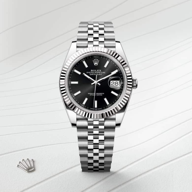Rolex Datejust in White Rolesor - combination of Oystersteel and white gold, M126334-0018 - Siam Swiss