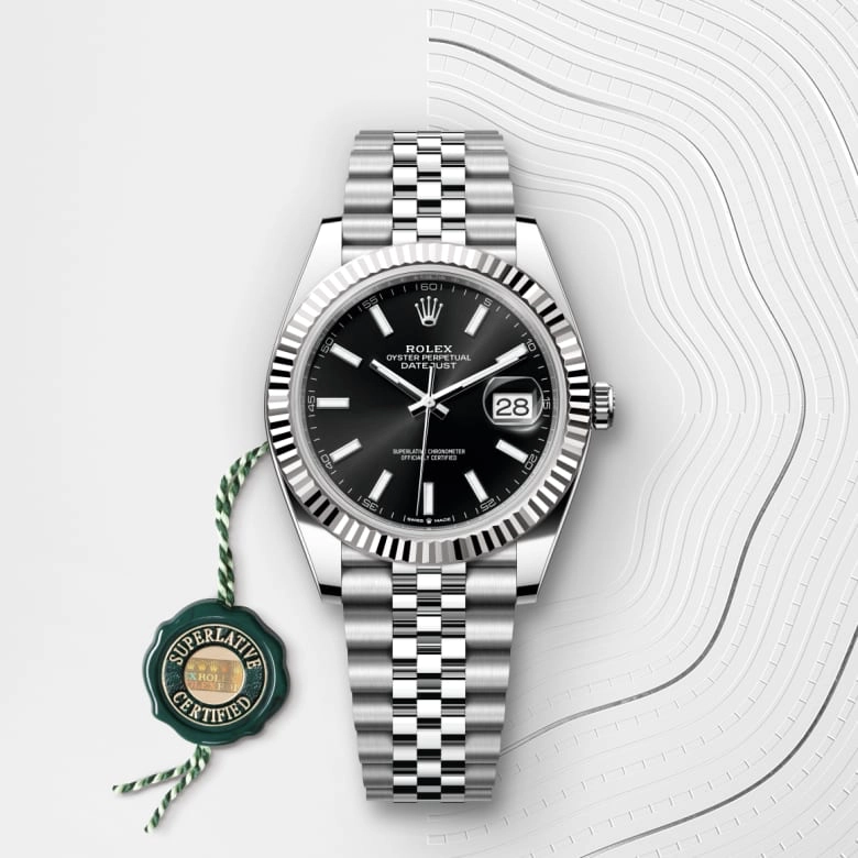 Rolex Datejust in White Rolesor - combination of Oystersteel and white gold, M126334-0018 - Siam Swiss