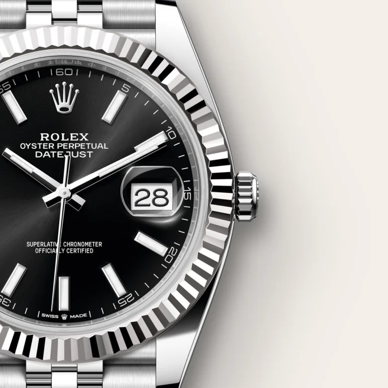Rolex Datejust in White Rolesor - การผสมผสานระหว่าง Oystersteel และทองคำขาว, M126334-0018 - Siam Swiss