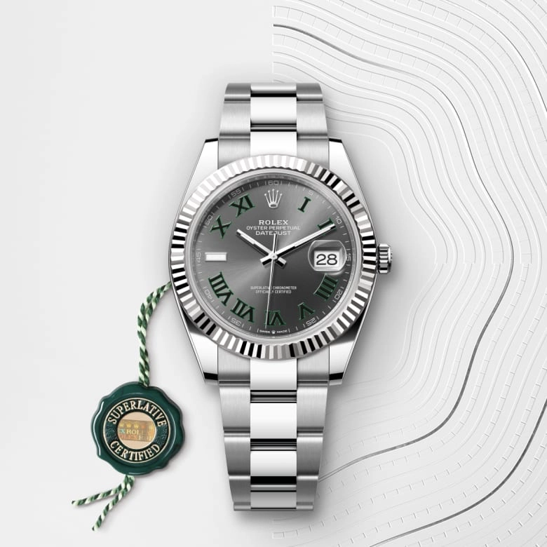 Rolex Datejust in White Rolesor - การผสมผสานระหว่าง Oystersteel และทองคำขาว, M126334-0021 - Siam Swiss