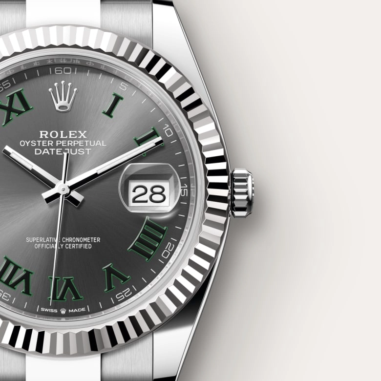 Rolex Datejust in White Rolesor - การผสมผสานระหว่าง Oystersteel และทองคำขาว, M126334-0021 - Siam Swiss