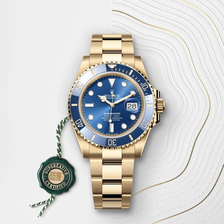 Rolex Submariner in 18 ct yellow gold, M126618LB-0002 - Siam Swiss