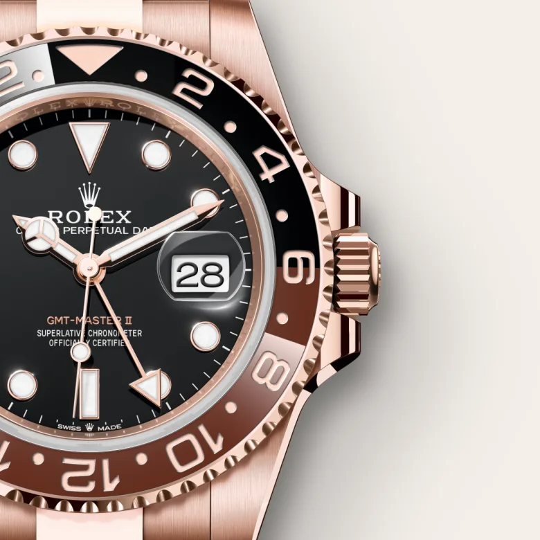 Rolex GMT-Master II in 18 ct Everose gold, M126715CHNR-0001 - Siam Swiss