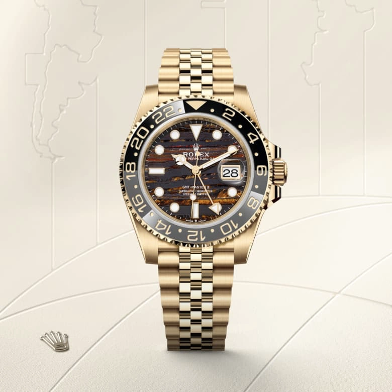 Rolex GMT-Master II in 18 ct yellow gold, M126718GRNR-0002 - Siam Swiss