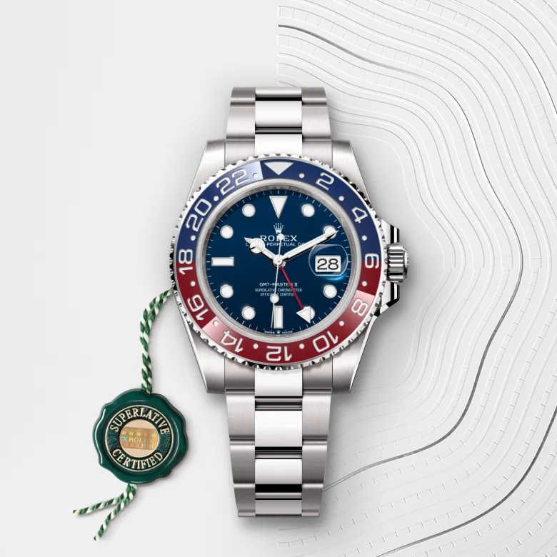 Rolex GMT-Master II in ทองคำขาว 18 กะรัต, M126719BLRO-0003 - Siam Swiss