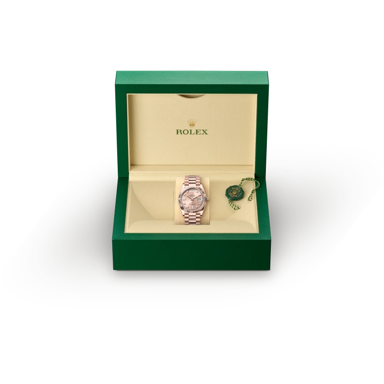 Rolex Day-Date in Everose gold 18 กะรัต, M128235-0009 - Siam Swiss