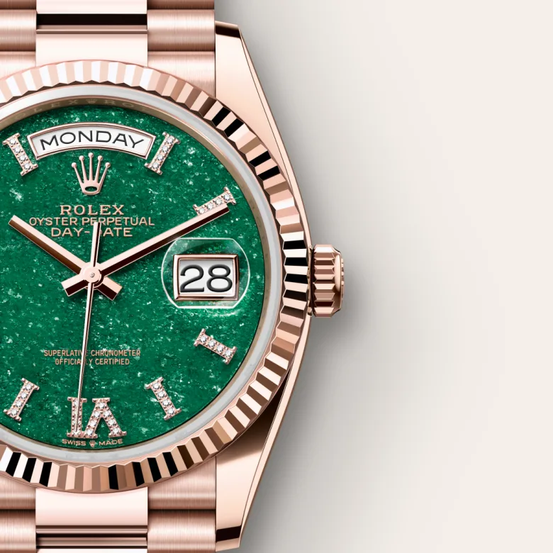 Rolex Day-Date in Everose gold 18 กะรัต, M128235-0068 - Siam Swiss