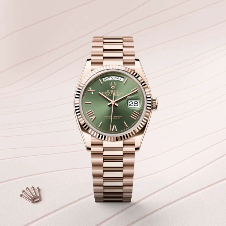 Rolex Day-Date in Everose gold 18 กะรัต, M128235-0089 - Siam Swiss