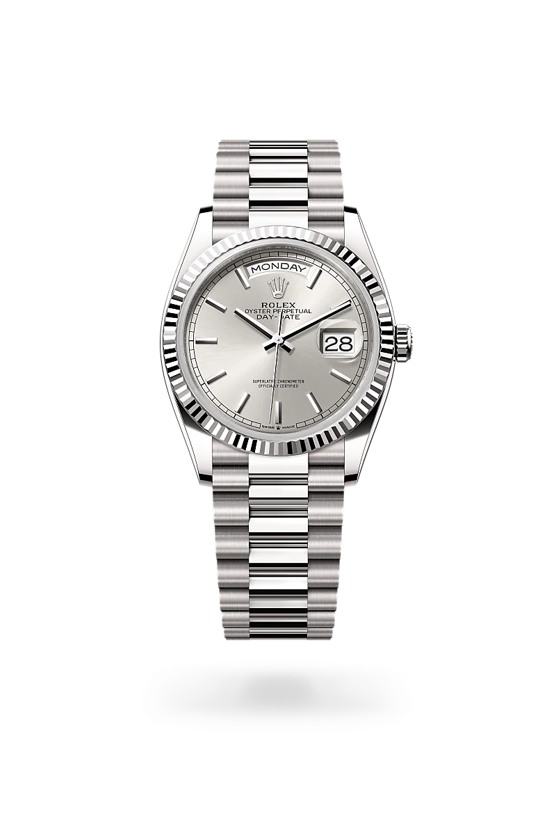 Rolex Day-Date in 18 ct white gold, M128239-0005 - Siam Swiss