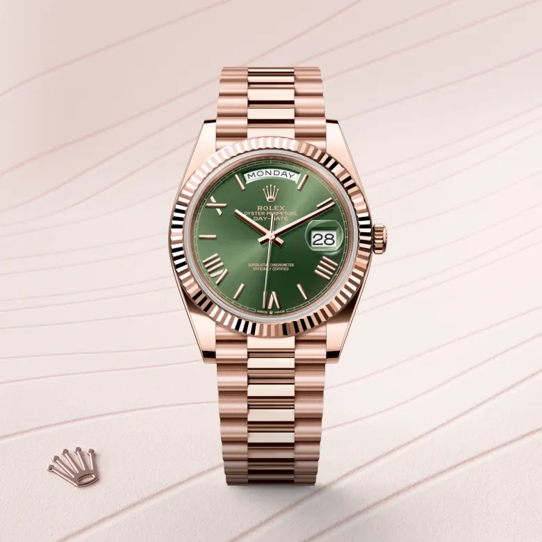 Rolex Day-Date in Everose gold 18 กะรัต, M228235-0025 - Siam Swiss