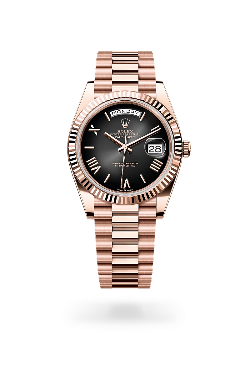 Rolex Day-Date in 18 ct Everose gold, M228235-0055 - Siam Swiss